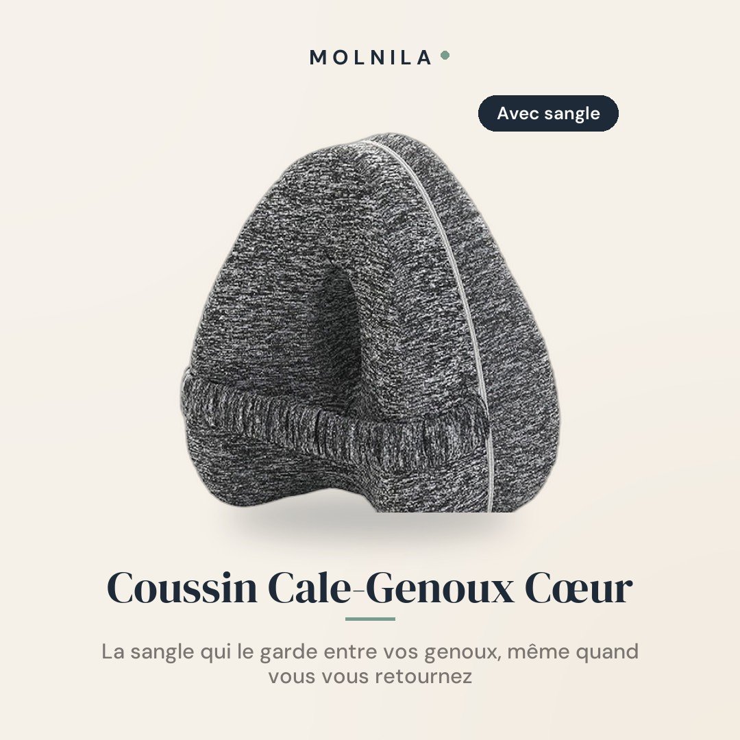 Coussin Cale-Genoux Cœur avec Sangle