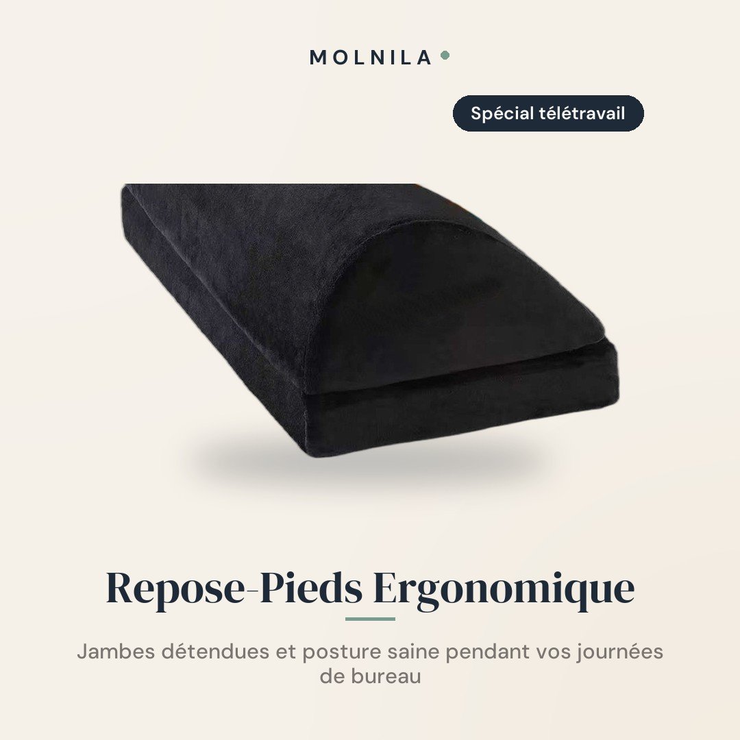 Repose-Pieds Ergonomique à Mémoire de Forme